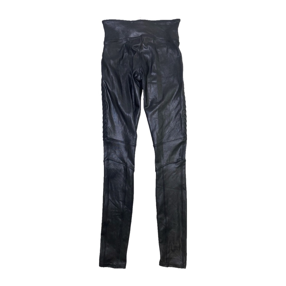 Spanx Faux Leather Moto Leggings XS - Picture 5 of 6